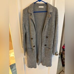 Sugar Rain gray sweater coatigan